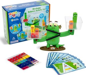 Learning Resources Klocki, Kostki Matematyczne, Waga, Zestaw Blockzee, 76 el. Numberblocks 1