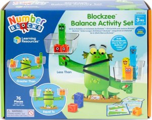 Learning Resources Klocki, Kostki Matematyczne, Waga, Zestaw Blockzee, 76 el. Numberblocks 5