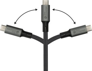 Kabel USB Good Connections USB-C - USB-C 0.5 m Grafitowy (2402-T005A) 4