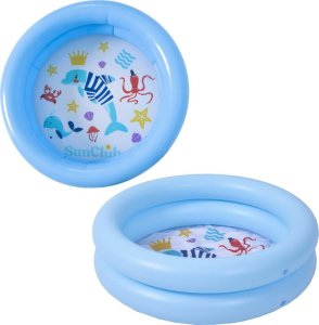 JiLong Basen dmuchany dziecięcy 2-pierścieniowy 76x20cm 57157 niebieski 2