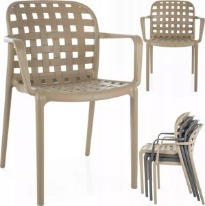 Signal Krzesło ogrodowe STRIP II beżowe 3