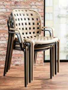 Signal Krzesło ogrodowe STRIP II beżowe 4