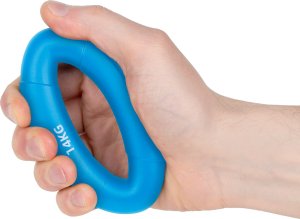Rebel Silikonowy ściskacz do rehabilitacji rąk, 0 - 14 kg , niebieski , ACTIVE 3
