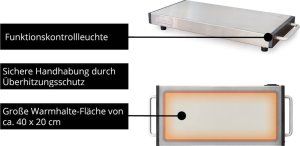 Unold 58845 Elena Warmhalteplatte 3