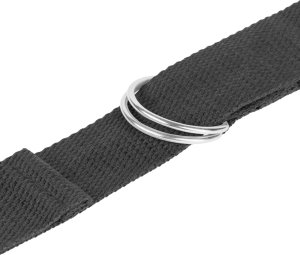 Rebel Pasek do jogi, taśma do ćwiczeń, czarna, REBEL ACTIVE 5