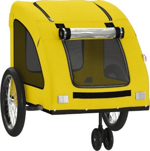 vidaXL vidaXL Przyczepka rowerowa dla zwierząt, tkanina Oxford i żelazo 5