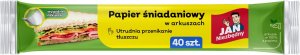 JAN Niezbędny Papier śniadaniowy JAN NIEZBĘDNY, w arkuszach, 25x30cm, 40 ark., biały 3