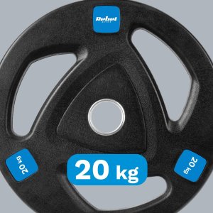 Rebel Obciążenie żeliwne gumowane 20kg, otwór olimpijski 51mm,  REBEL ACTIVE 5