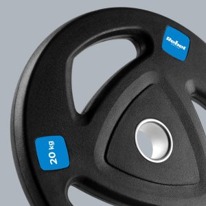 Rebel Obciążenie żeliwne gumowane 20kg, otwór olimpijski 51mm,  REBEL ACTIVE 6