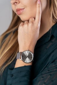 Zegarek Paul Lorens Zegarek damski duży Paul Lorens JULIE st / biały pasek + siatka mesh 4