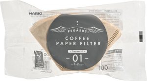 Hario Hario - Filtry papierowe brązowe PEGASUS 01 - 100 Sztuk 1
