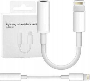 Vega ADAPTER LIGHTNING DO MINI JACK 3,5MM DO IPHONE  PRZEJŚCIÓWKA BIAŁY> 1