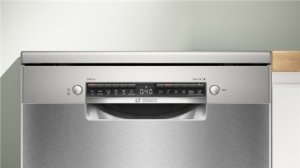 Zmywarka Bosch Dishwasher | SMS4HVI00E | Free standing | Width 60 cm | Number of place settings 14 | Number of programs 6 | Energy efficiency class D | Display | AquaStop function | Silver inox 2