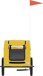 vidaXL vidaXL Przyczepka rowerowa dla zwierząt, tkanina Oxford i żelazo 4