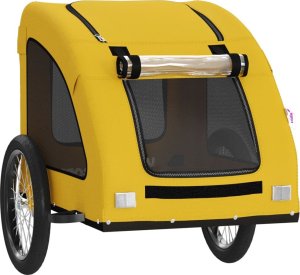 vidaXL vidaXL Przyczepka rowerowa dla zwierząt, tkanina Oxford i żelazo 5