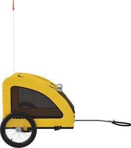 vidaXL vidaXL Przyczepka rowerowa dla zwierząt, tkanina Oxford i żelazo 6