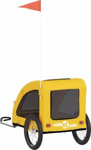 vidaXL vidaXL Przyczepka rowerowa dla zwierząt, tkanina Oxford i żelazo 8