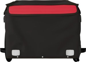 vidaXL vidaXL Przyczepka rowerowa, czarno-czerwona, 45 kg, żelazo 5