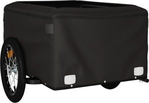 vidaXL vidaXL Przyczepka rowerowa, czarno-czerwona, 45 kg, żelazo 8