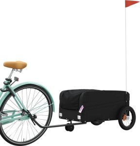 vidaXL Przyczepka rowerowa dla zwierząt, czarna, 30 kg, żelazo 3
