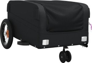 vidaXL Przyczepka rowerowa dla zwierząt, czarna, 30 kg, żelazo 4