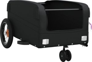 vidaXL Przyczepka rowerowa dla zwierząt, czarna, 30 kg, żelazo 5