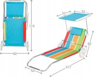 Aktive AKTIVE-FOLD SUN BED ALU W/ WH 2