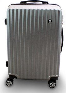 vidaXL Zestaw 3 walizek podróżnych BARUT srebrne 16