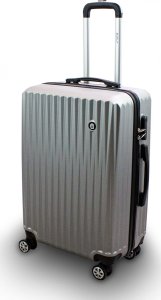 vidaXL Zestaw 3 walizek podróżnych BARUT srebrne 17