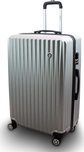 vidaXL Zestaw 3 walizek podróżnych BARUT srebrne 19