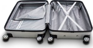 vidaXL Zestaw 3 walizek podróżnych BARUT srebrne 23