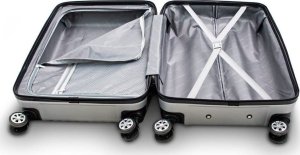 vidaXL Zestaw 3 walizek podróżnych BARUT srebrne 28