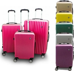 vidaXL Zestaw 3 walizek podróżnych BARUT srebrne 30