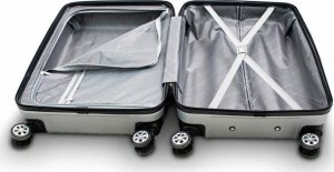 vidaXL Zestaw 3 walizek podróżnych BARUT srebrne 6