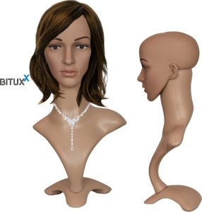 Bituxx Głowa damska ekspozycyjna manekin 13