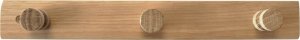 Home It Home>it® knagerække 3 knage 30×7×4 cm egetræ natur 1