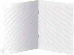 Interdruk Zeszyt A5/16K kolorowa trzylinia BB (20szt) 3