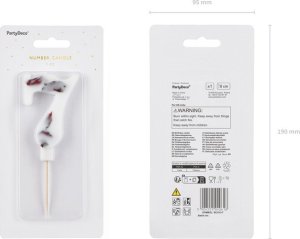 MFP paper ¦wieczka 7 biała z płatkami 8cm 2