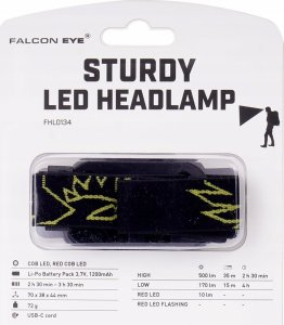 Latarka MacTronic Falcon Eye 500lm ładowalna latarka czołowa Sturdy FHL0134 3