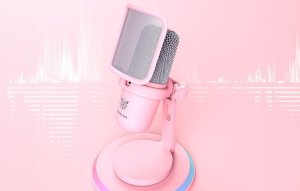 Mikrofon Onikuma ONIKUMA M630 Mikrofon Gamingowy USB Różowy 3