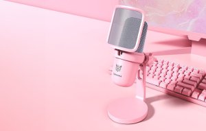 Mikrofon Onikuma ONIKUMA M630 Mikrofon Gamingowy USB Różowy 4