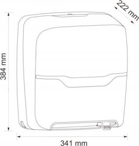 Merida Merida Harmony Automatic Maxi - Mechaniczny podajnik ręczników papierowych w rolach - Biały 4