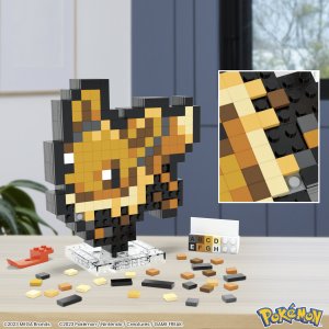 Mattel Mattel MEGA Pokémon Eevee Pixel Art, Construction Toy 1