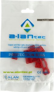 Alantec Blokada gniazda USB przed nieautoryzowanym wpięciem, kolor czerwony (opakowanie 10 szt. + klucz) ALANTEC 1