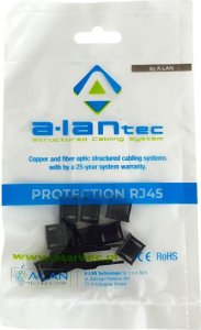 Alantec Blokada gniazda USB przed nieautoryzowanym wpięciem, kolor czarny (opakowanie 10 szt. + klucz) ALANTEC 1