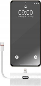 Powerbank ForCell FORCELL F-ENERGY Power Plug F5K3 powerbank 5 000mAh z wbudowanym złączem do Lightning 8-PIN PD 20W biały 2