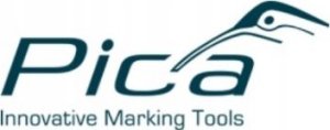 PICA Zestaw 4 markerów permanentnych precyzyjnych kolory: czarny, czerwony, niebieski, biały 2
