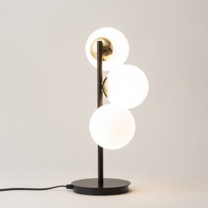 Lampka biurkowa Sigma Lampa stołowa Glamour - Lampka nocna szklana dekoracyjne kule 2