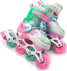 Rolki Meteor Rolki 4w1 Meteor Mermaid różowy S 30-33 Uniwersalny 4