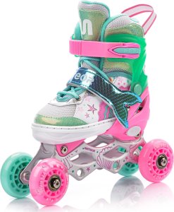 Rolki Meteor Rolki 4w1 Meteor Mermaid różowy S 30-33 Uniwersalny 8